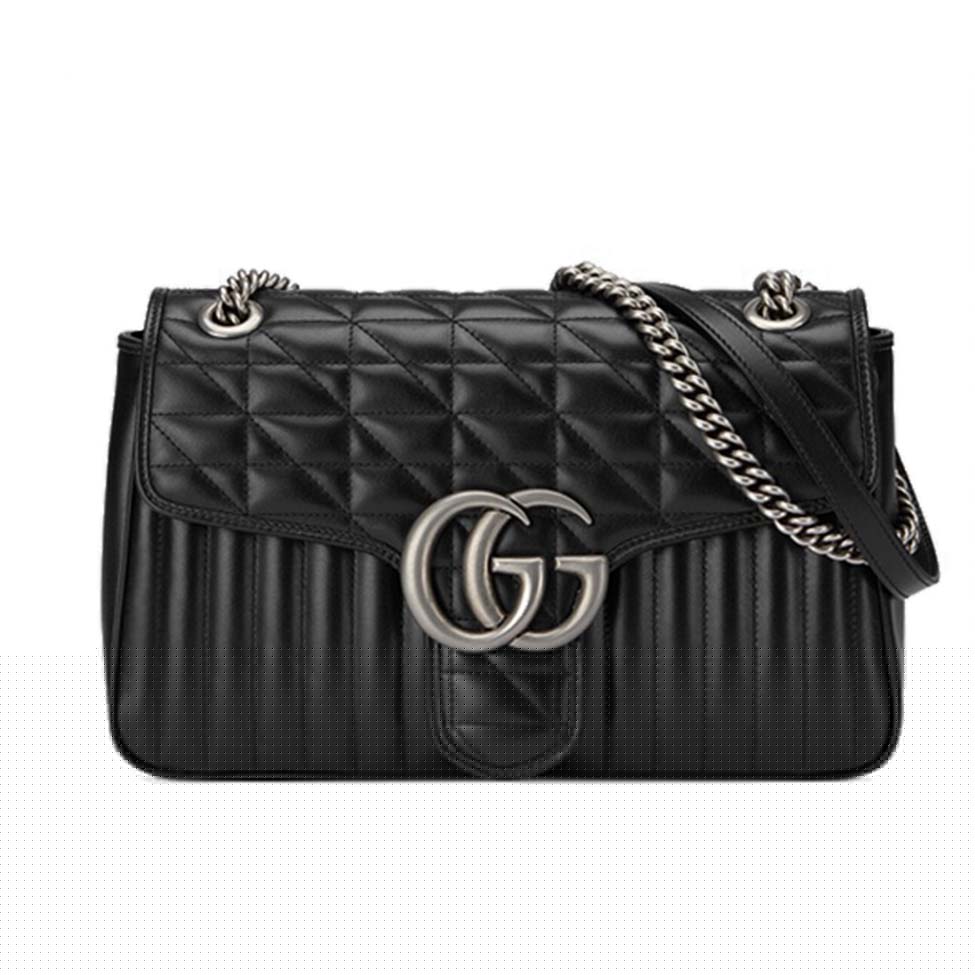 G*u*i gg marmont medium shoulder bag 443496  （31*19*7cm）